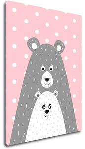 Impresi Obraz Pink grey bear - 30 x 40 cm