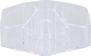 Organizator pentru cosmetice DELUXA ø 23 cm, transparent
