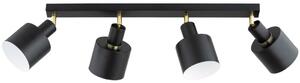 Spot ZORENA 4xE27/15W/230V negru