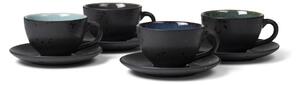Cești negre/albastru-închis 4 buc. din ceramică 240 ml Gastro Black/Mix – Bitz