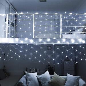 Plasa de lumini cu 240 LED-uri, 3x3 m, interior si exterior, alb rece