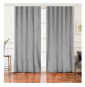Draperii albe/gri 2 buc. 140x260 cm – Mila Home