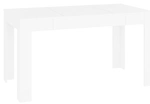Masă de sufragerie, alb, 140x74,5x76 cm, lemn prelucrat