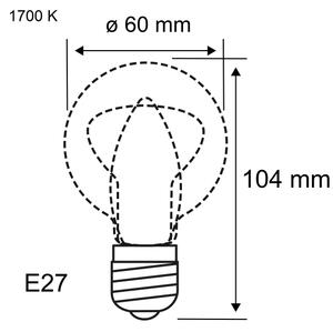 Bec LED dimabil FILAMENT E27/6W/230V 1700K - Paulmann 28522