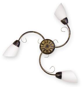 BRILAGI - Plafonieră VINE 3xE27/40W/230V diam. 75 cm patină/alamă
