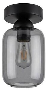 BRILAGI - Plafonieră LED R GLASS 1xE27/60W/230V diam. 14 cm negru/gri fumuriu