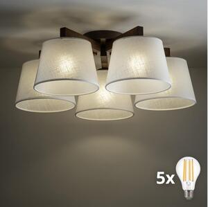 BRILAGI - Lustră LED aplicată LATTE 5xE27/15W/230V pin/alb
