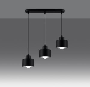 Sollux Lighting Savara lampă suspendată 3x60 W negru SL.1133