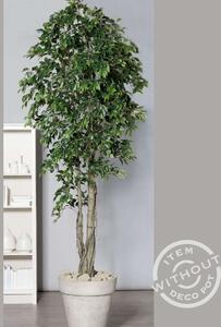 Ficus artificial gigant Benjamina in ghiveci din plastic - 300 cm