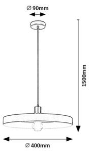 Rabalux Alatar lampă suspendată 1x40 W negru 72017