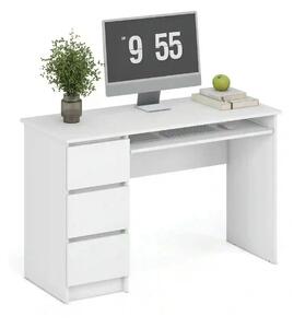 Birou CINO, alb, PAL laminat, 120x50x77 cm