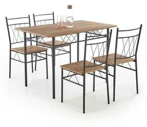 Set masa si 4 scaune FAUST, stejar