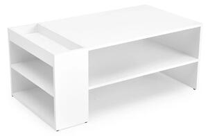 Masuta cafea MURCIA, alb, PAL laminat, 100x55x42 cm