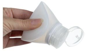 Set recipiente cosmetice de calatorie, 10 elemente, trusa cu 4 sticlute 100 ml, 3 recipiente 20 ml, 2 huse periute dinti