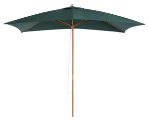 Outsunny Umbrelă din Lemn pentru Grădină, Verde, 2X3M, Design Elegant, Rezistentă la Intemperii | Aosom Romania
