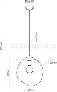 TK Lighting Sol lampă suspendată 1x15 W auriu-chihlimbar 4261