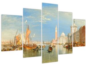 Tablou - Joseph Mallord William Turner, Venice the Dogana and San Giorgio Maggiore, reproducere (150x105 cm)