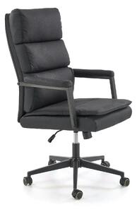 Scaun birou ADRIANO 2, negru, piele ecologica, 65x70x104-110 cm