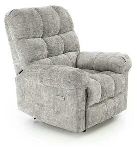 Fotoliu recliner AMORE, gri, stofa, 105x100x86 cm