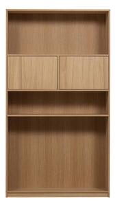 Bibliotecă modulară cu aspect de lemn de stejar 110x199 cm Modulair – vtwonen