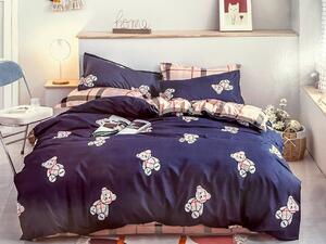 Lenjerie de pat pentru copii, TEDDY LOVELY BEAR albastru