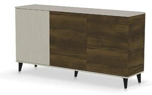 Comoda RANDOM 2 KM-1, casmir/nuc, PAL furniruit, 160x40x82 cm