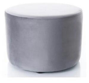 Taburet DOTI A, stofa catifelata gri inchis - Bluvel 14, 43x43x32 cm