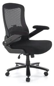 Scaun birou CYBORG, negru, stofa clasica/metal, 80x74x111/117 cm