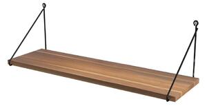 Raft în culoare naturală cu aspect de lemn de nuc 72 cm Armoni – Kalune Design