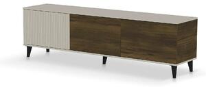 Comoda TV RANDOM 2 RTV-2, nuc/casmir/negru, PAL furniruit, 180x40x52 c