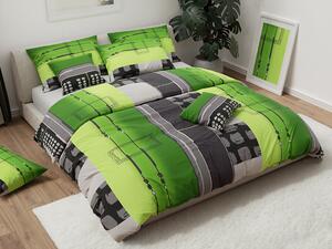 Lenjerie de pat din bumbac verde, THERESA