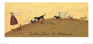 Sam Toft - Walking Down to Happiness Reproducere, Sam Toft, (60 x 30 cm)