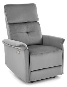 Fotoliu recliner Houston 1543, Gri, Tapiterie, 82x80x90cm, 39 kg
