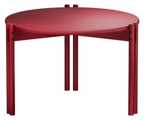 Măsuță de cafea roșie rotundă din lemn masiv de pin ø 60 cm Sticks – Karup Design