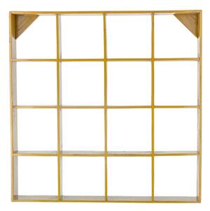 Raft galben etajat din lemn reciclat 10 cm Bekka – Bloomingville
