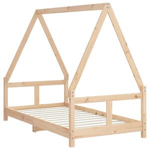Cadru de pat pentru copii, 80x160 cm, lemn masiv de pin
