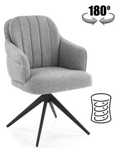 Scaun K570, gri/negru, stofa/otel, 61x70x92 cm