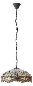 Endon 70824 - Lustru suspendat pe lanț Tiffany DRAGONFLY 3xE27/60W/230V, diametru 41 cm