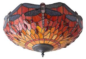 Endon 70721 - Plafonieră Tiffany DRAGONFLY, 2 x E27 (max. 60 W), 230 V, diametru 41 cm