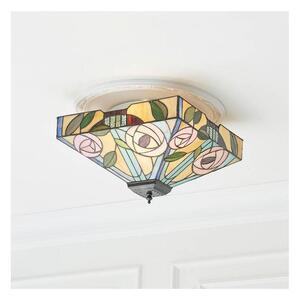 Endon 70699 - Plafonieră Tiffany WILLOW 2xE27/60W/230V 35x35 cm