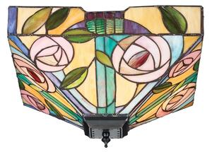 Endon 70699 - Plafonieră Tiffany WILLOW 2xE27/60W/230V 35x35 cm