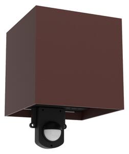 Brilagi - aplică de exterior LED cu senzor CUBE LED/6W/230V, maro, IP65