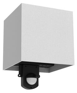 Brilagi - Aplică de perete LED pentru exterior cu senzor CUBE LED/6W/230V gri IP65