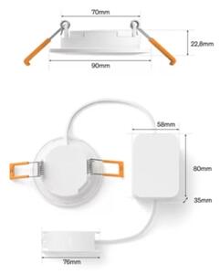 Philips - Set de 3 spoturi LED RGBW dimabile pentru baie, încastrate în tavan Hue SLIM LED/8,3W/230V IP44