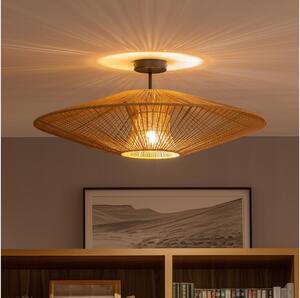Brilagi - Lustră LED aplicată CERIA BOHO 1xE27/60W/230V diam. 70 cm negru/maro