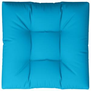 Pernă pentru paleți, albastru, 80x80x12 cm, material textil
