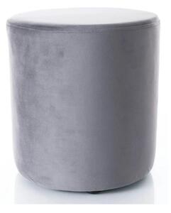 Taburet DOTI B, stofa catifelata gri inchis - Bluvel 14, 38x38x42 cm