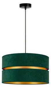 Lustră pe cablu Duolla DUO 1xE27/15W/230V d. 40 cm verde/auriu