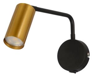 Lampă de perete TINA 1xGU10/15W/230V neagră/aurie