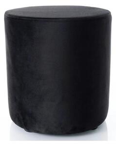Taburet DOTI B, stofa catifelata negru - Bluvel 19, 38x38x42 cm